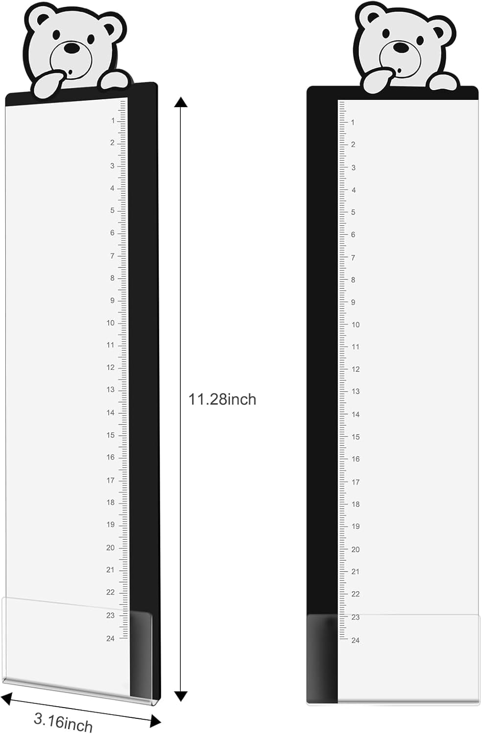 Office Desk Accessories 2Pcs Multifunction Computer Monitor Memo Board - Transparent Computer Side Panel Memo Creative Monitor Side Panel Suitable for Office Home Desktop (Monitor Memo Board 4)