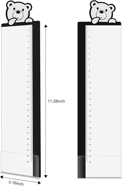 Office Desk Accessories 2Pcs Multifunction Computer Monitor Memo Board - Transparent Computer Side Panel Memo Creative Monitor Side Panel Suitable for Office Home Desktop (Monitor Memo Board 4)